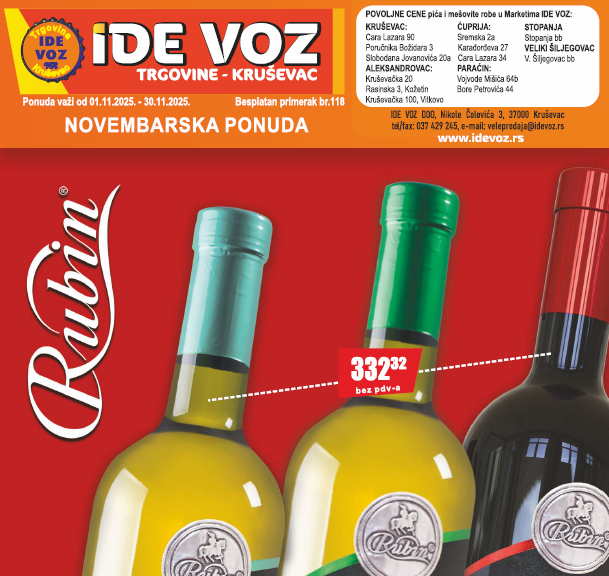 VELEPRODAJNI katalog IDE VOZ