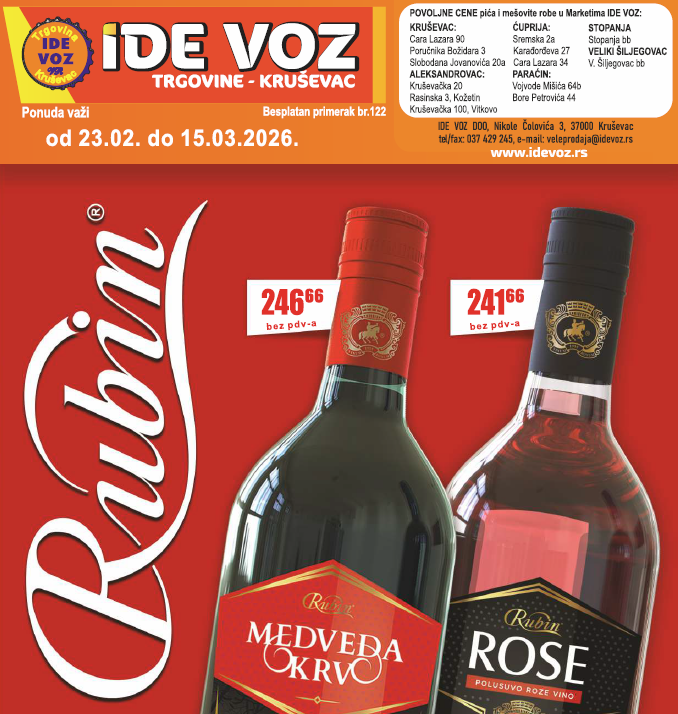 VELEPRODAJNI katalog IDE VOZ