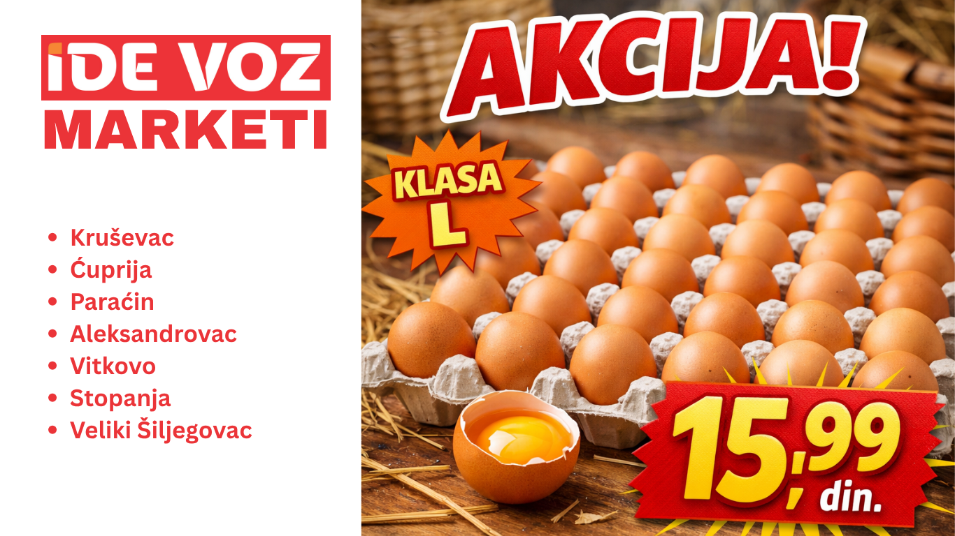 AKTUELNO u Marketima IDE VOZ !!!