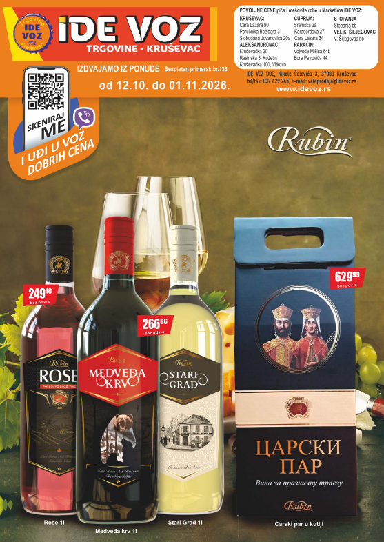 VELEPRODAJNI katalog IDE VOZ